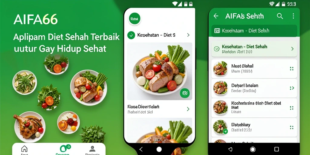 Antarmuka AIFA66 yang sederhana dan mudah digunakan untuk diet sehat.