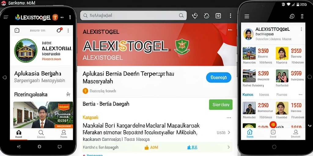 Tampilan antarmuka ALEXISTOGEL yang informatif dan mudah diakses.