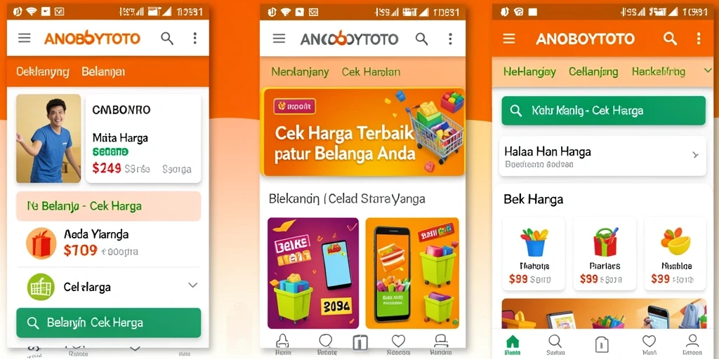 Tampilan antarmuka ANOBOYTOTO untuk fungsi Cek Harga