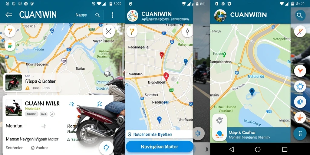Antarmuka CUANWIN yang intuitif untuk Navigasi Motor.