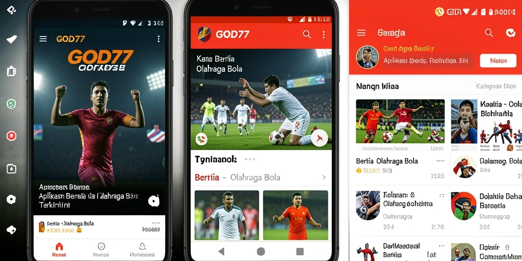 Screenshot utama GOD77 menampilkan antarmuka berita olahraga bola yang menarik.