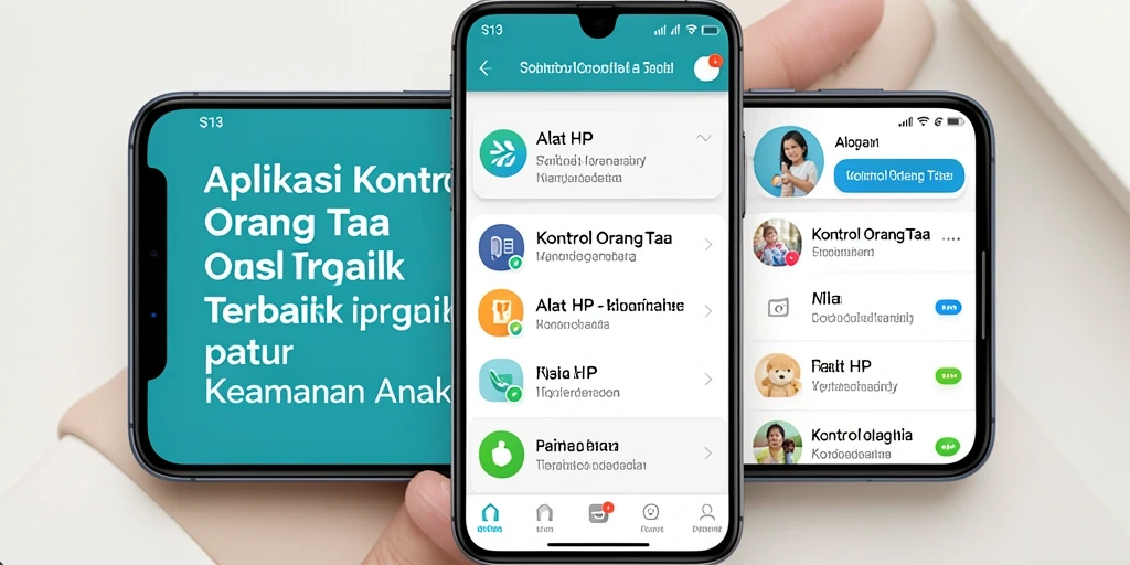 Screenshot antarmuka aplikasi S13 untuk Kontrol Orang Tua yang intuitif.