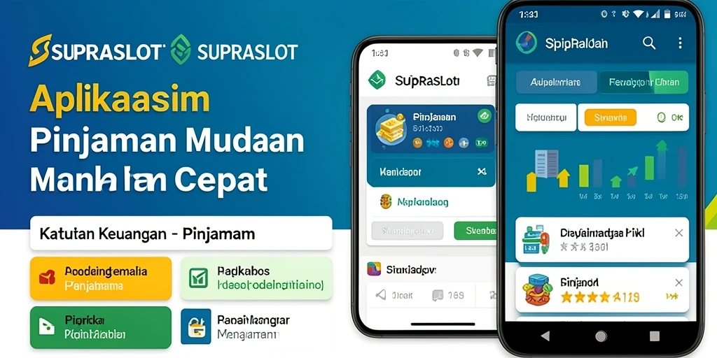Screenshot utama SUPRASLOT menampilkan antarmuka pinjaman yang intuitif.